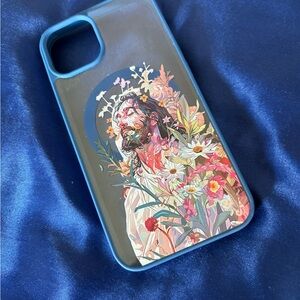 iPhone case fits 12,13,14,15 
Floral Art Phone Case - Blue